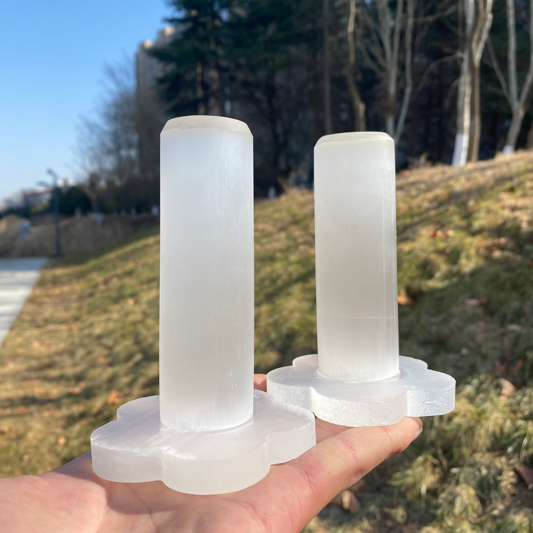 Natural Crystal Selenite Bracelet Stand