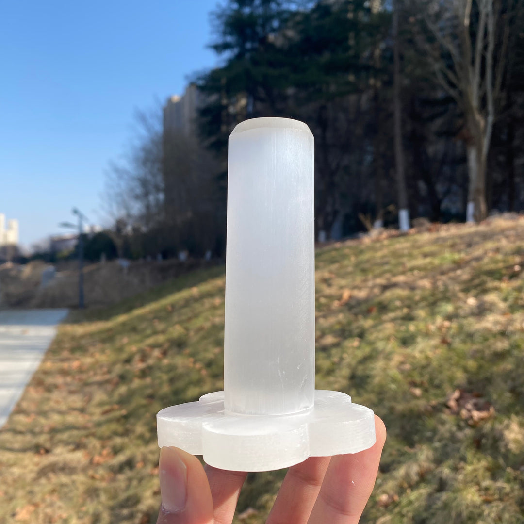 Natural Crystal Selenite Bracelet Stand