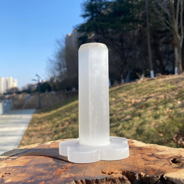 Natural Crystal Selenite Bracelet Stand