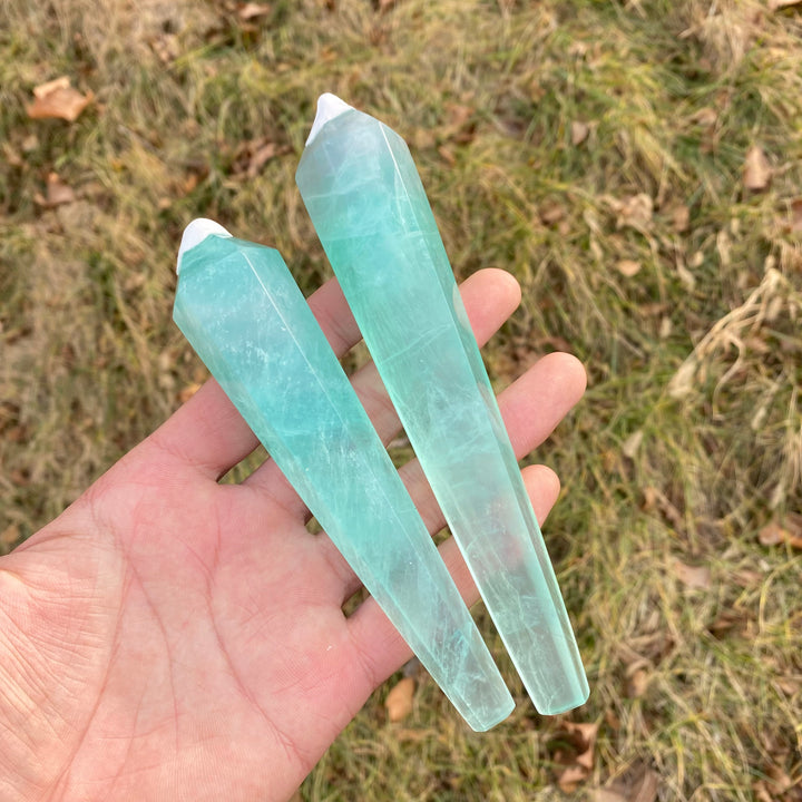 Natural Crystal Green Fluorite Wand