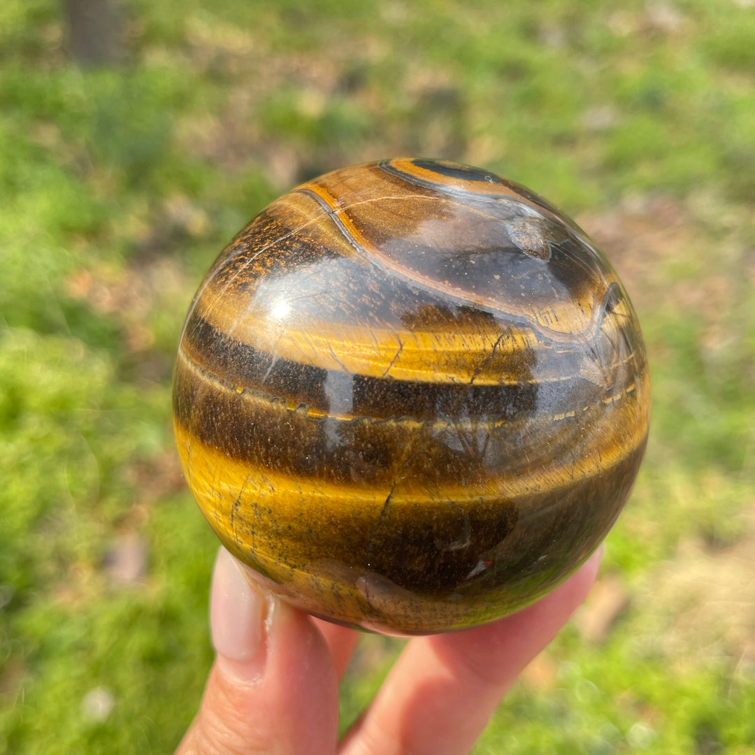 Unique,Natural Crystal Tiger Eye Sphere