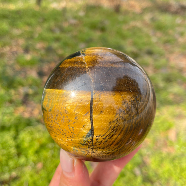 Unique,Natural Crystal Tiger Eye Sphere