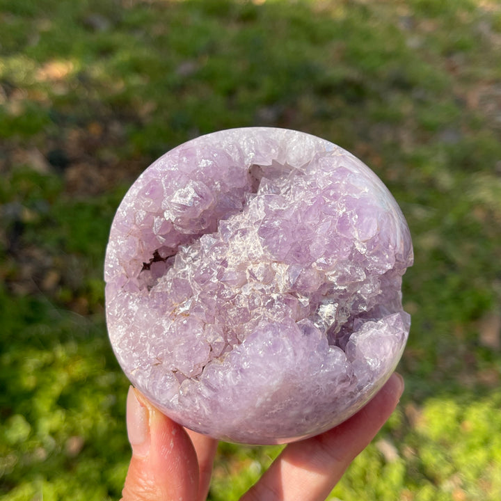 Unique,Natural Crystal Pink Amethyst Sphere