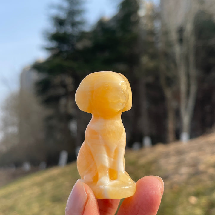 Natural Crystal Carving Labrador