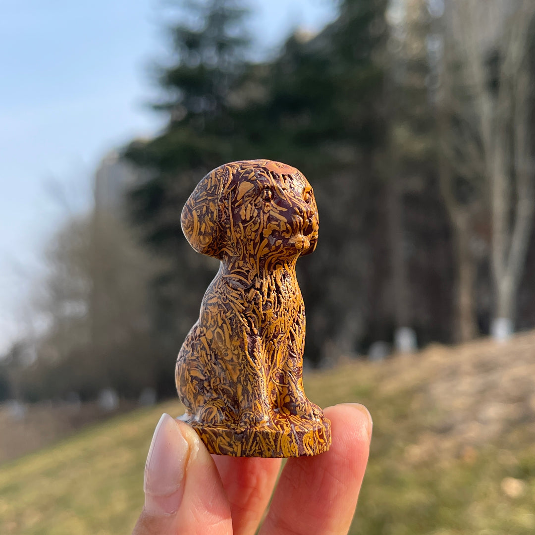 Natural Crystal Carving Labrador