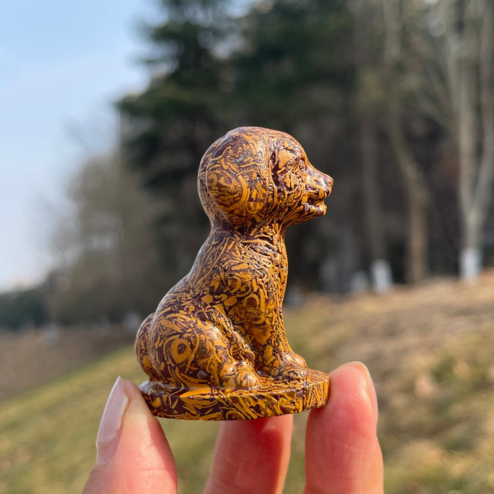 Natural Crystal Carving Labrador