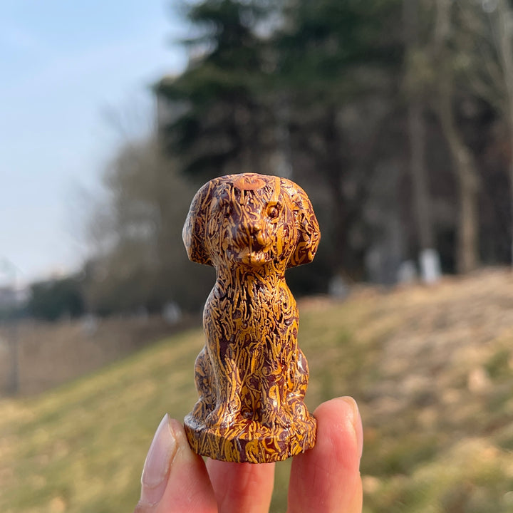 Natural Crystal Carving Labrador