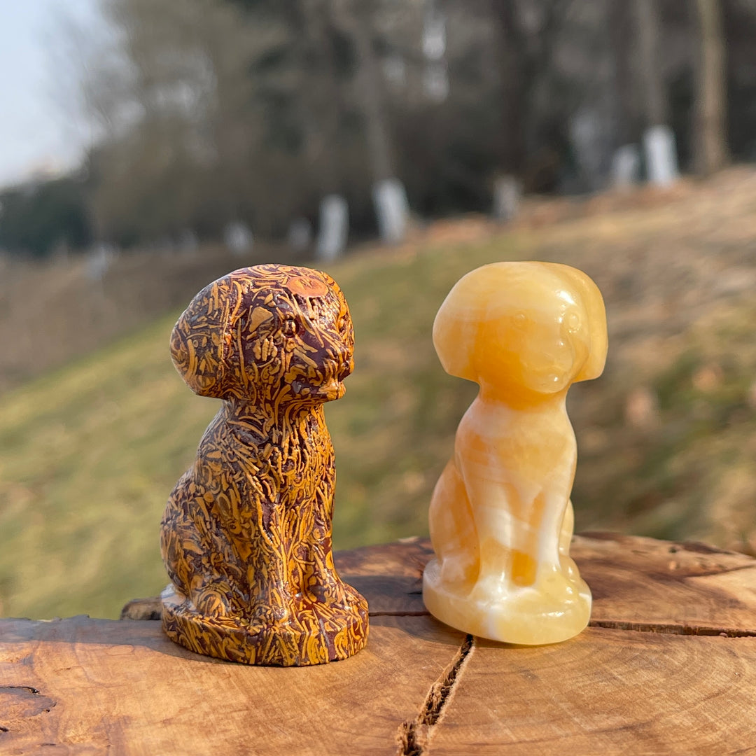 Natural Crystal Carving Labrador