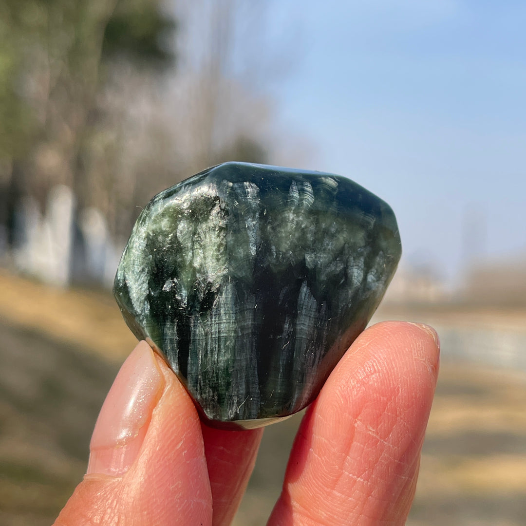 Natural Crystal Seraphinite Freeform