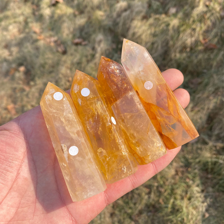 Imperfect,Natural Crystal Golden Healer Point