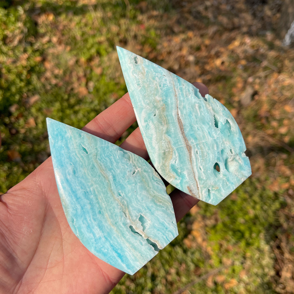 Natural Crystal Hemimorphite Teardrop