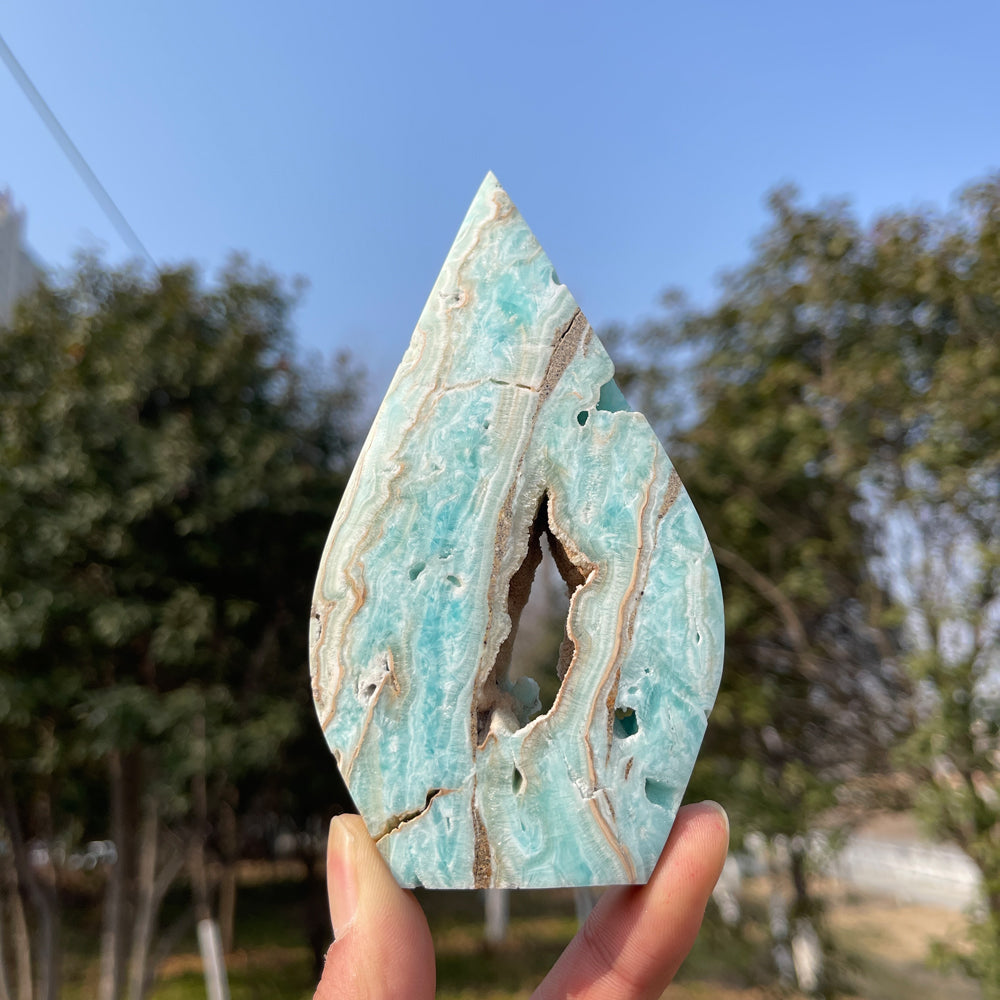 Natural Crystal Hemimorphite Teardrop