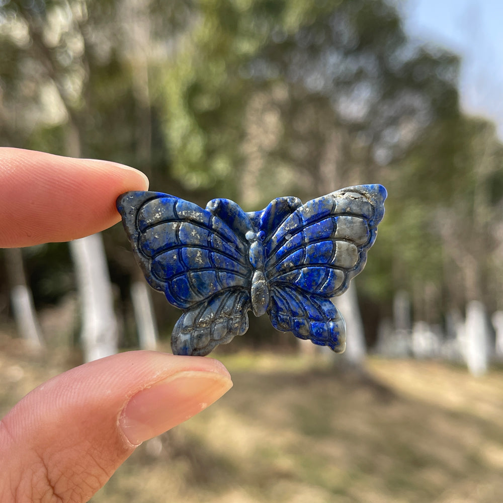 Natural Crystal Carving Enchanting Butterfly