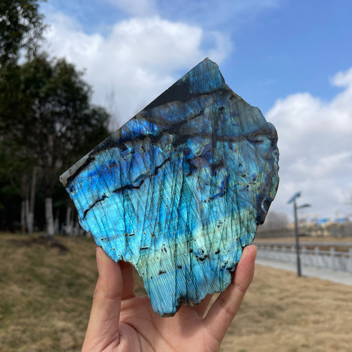 Unique,Natural Labradorite Slice