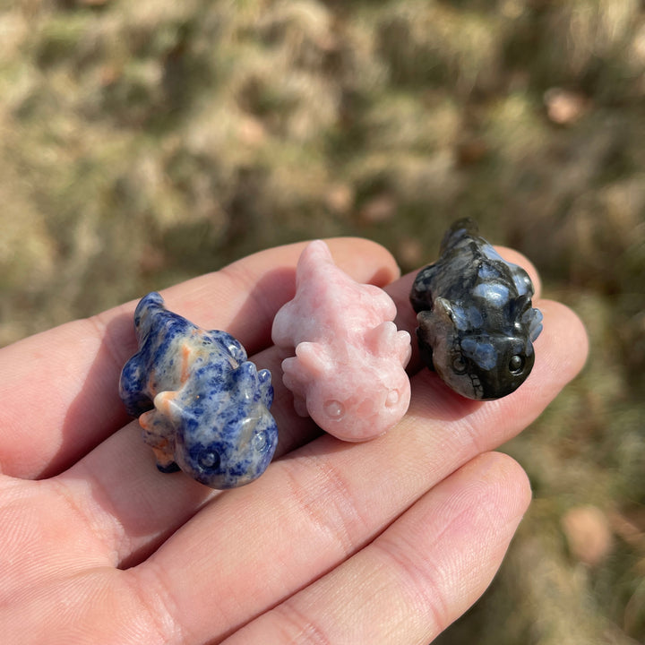 Natural Crystal Carving Mini Salamander