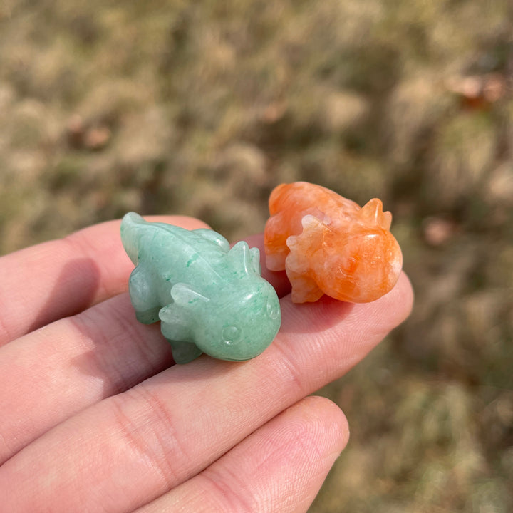 Natural Crystal Carving Mini Salamander