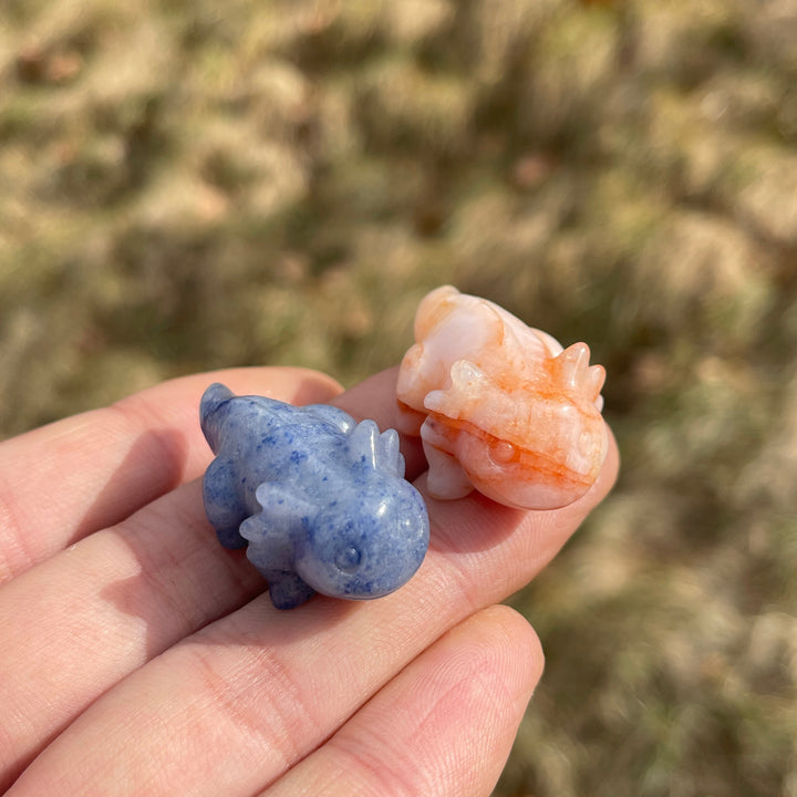 Natural Crystal Carving Mini Salamander