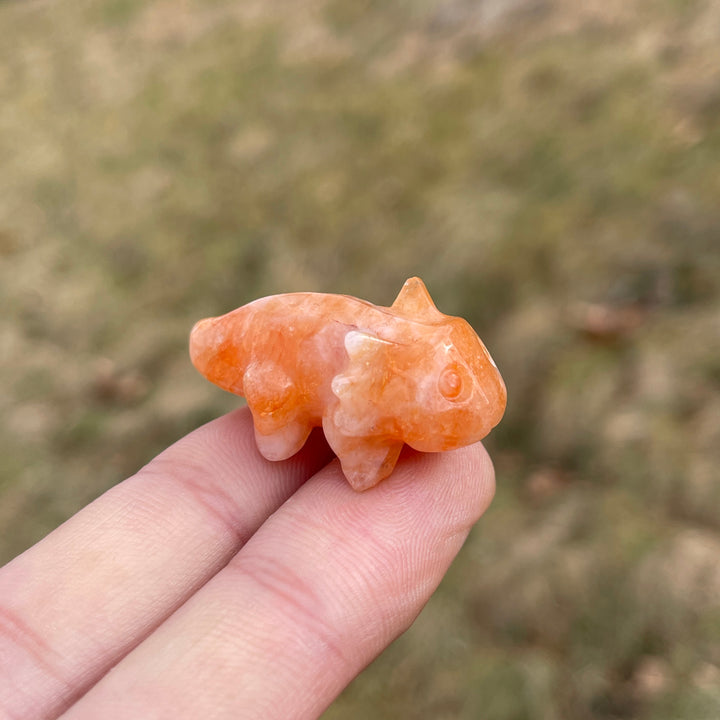 Natural Crystal Carving Mini Salamander