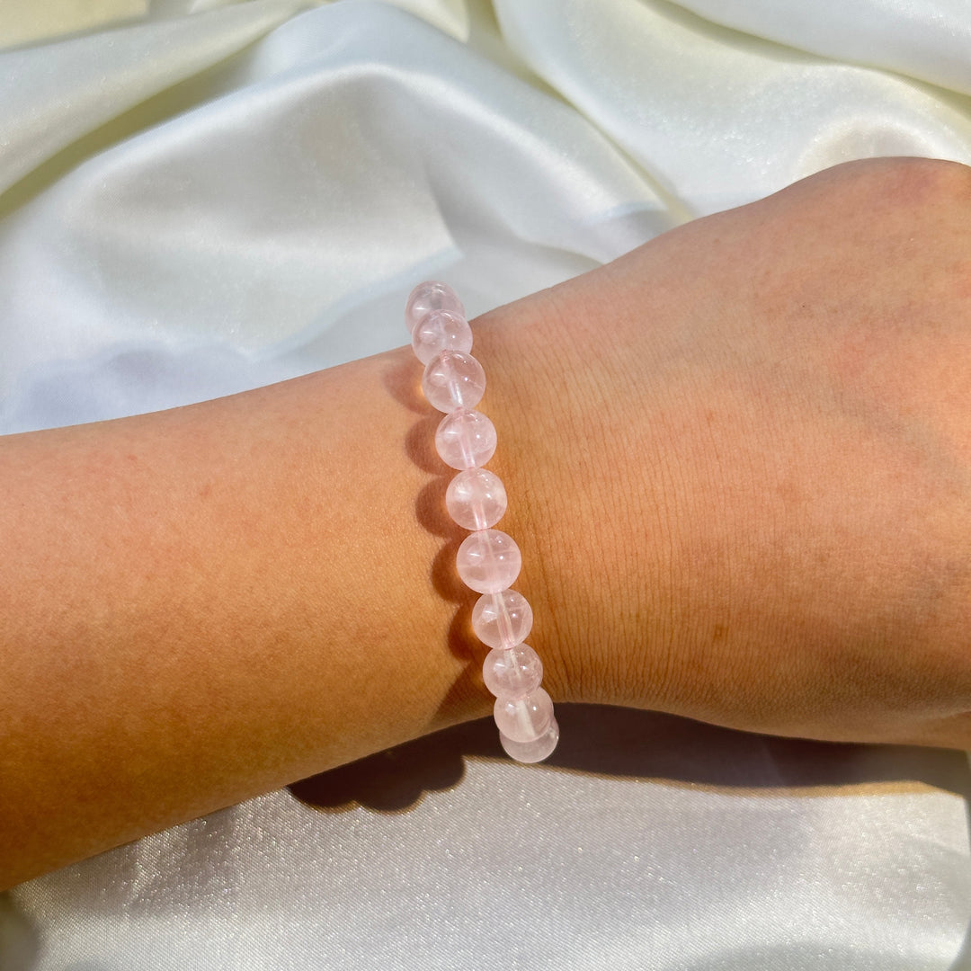 Rose Quartz Bracelet 8.5-8.9mm