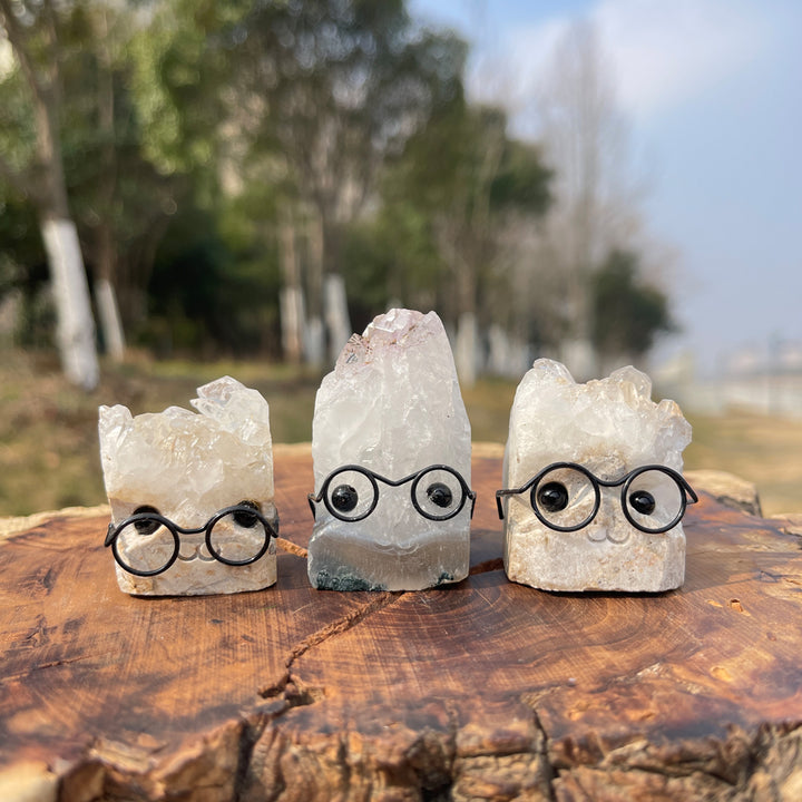 Kristallbaum mit Rohstein