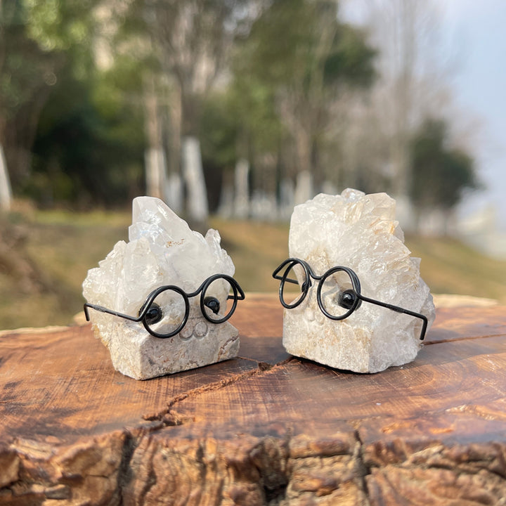 Kristallbaum mit Rohstein