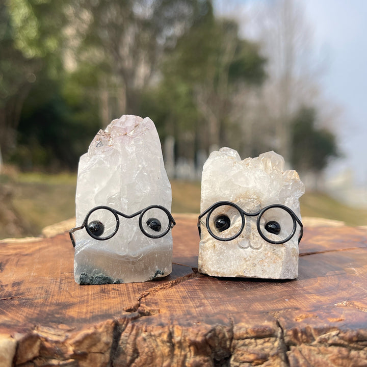 Kristallbaum mit Rohstein