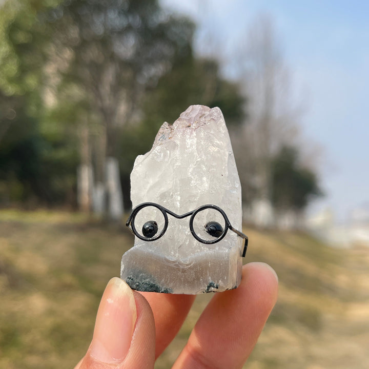 Kristallbaum mit Rohstein