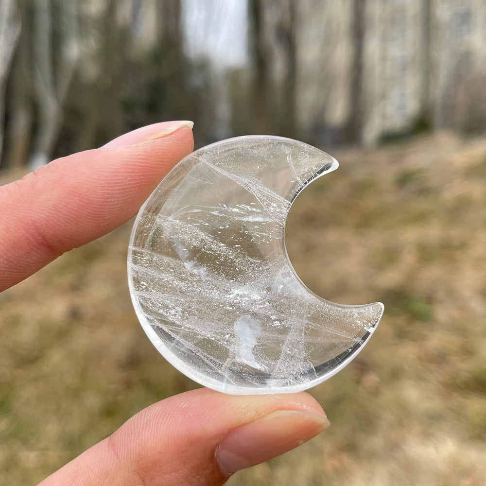 Clear Quartz Moon