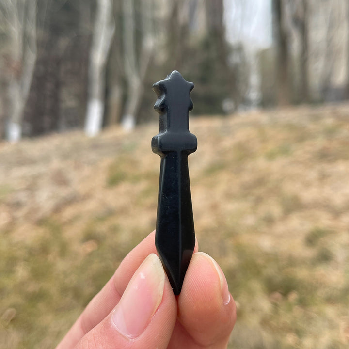 Natural Crystal Carving Mini Dagger