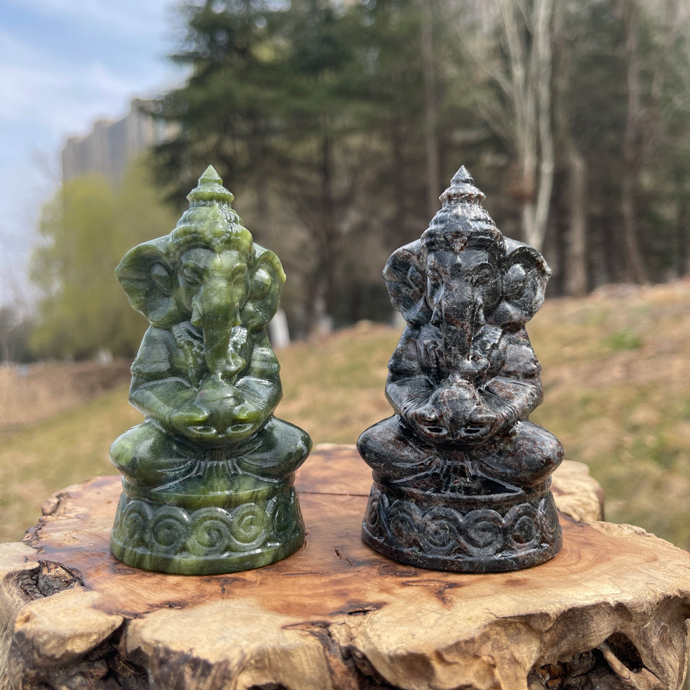 Natural Crystal Carved Ganesha