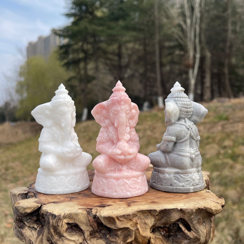 Natural Crystal Carved Ganesha