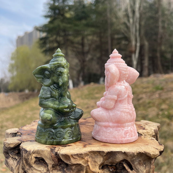 Natural Crystal Carved Ganesha