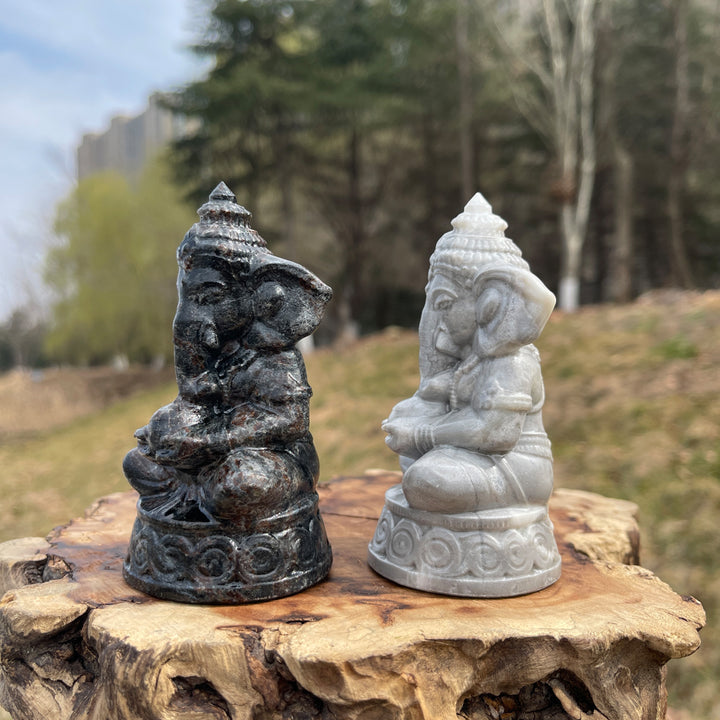 Natural Crystal Carved Ganesha