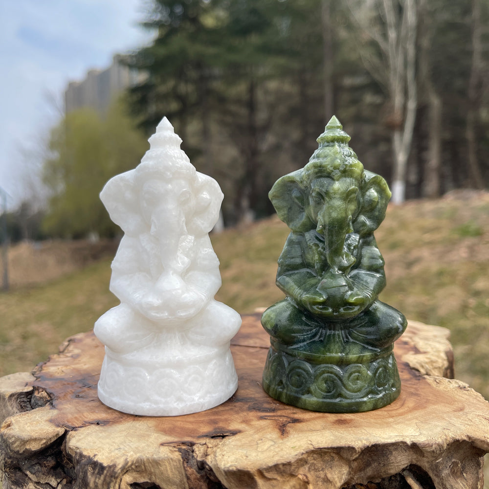 Natural Crystal Carved Ganesha