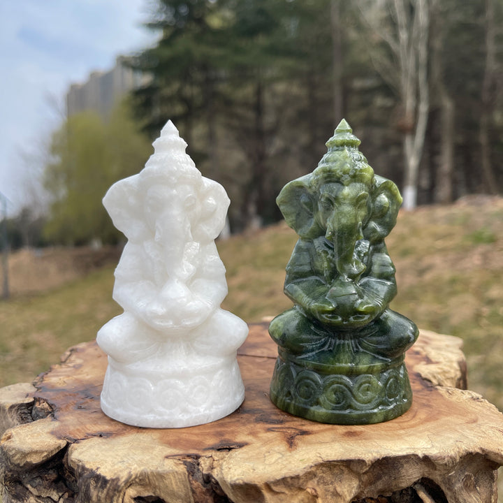 Natural Crystal Carved Ganesha