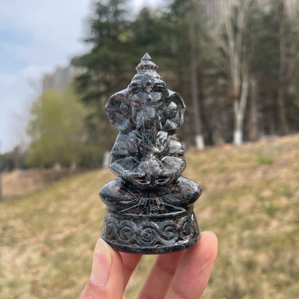 Natural Crystal Carved Ganesha