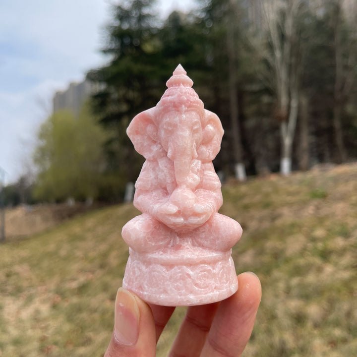 Natural Crystal Carved Ganesha