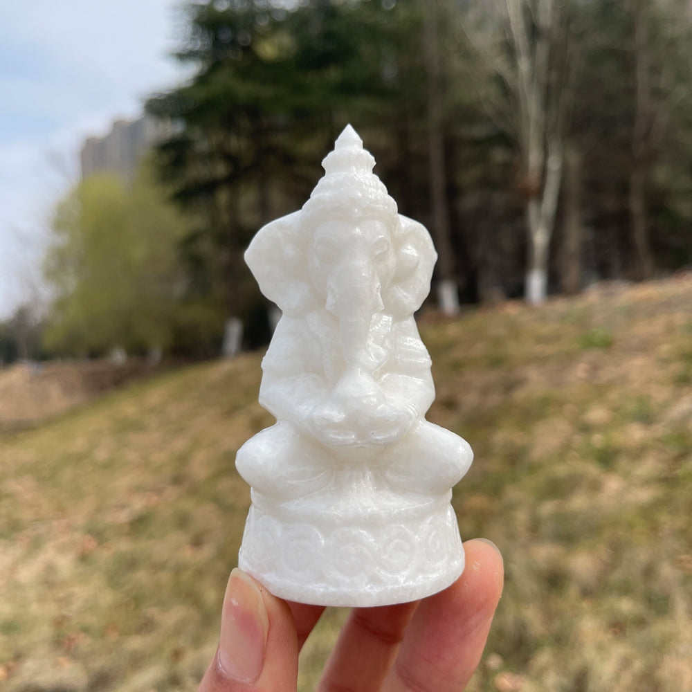 Natural Crystal Carved Ganesha