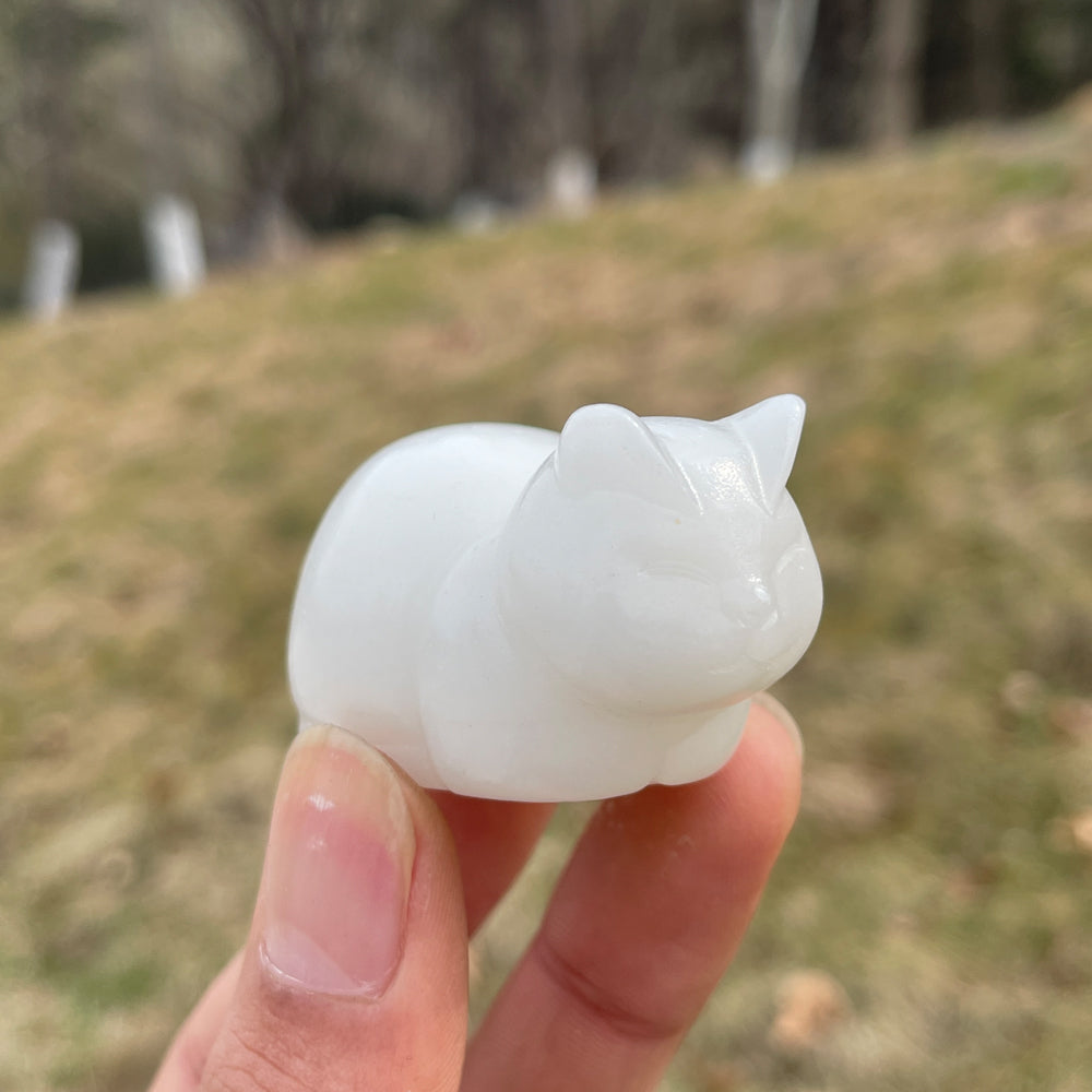 Natural Carving Loaf Cat