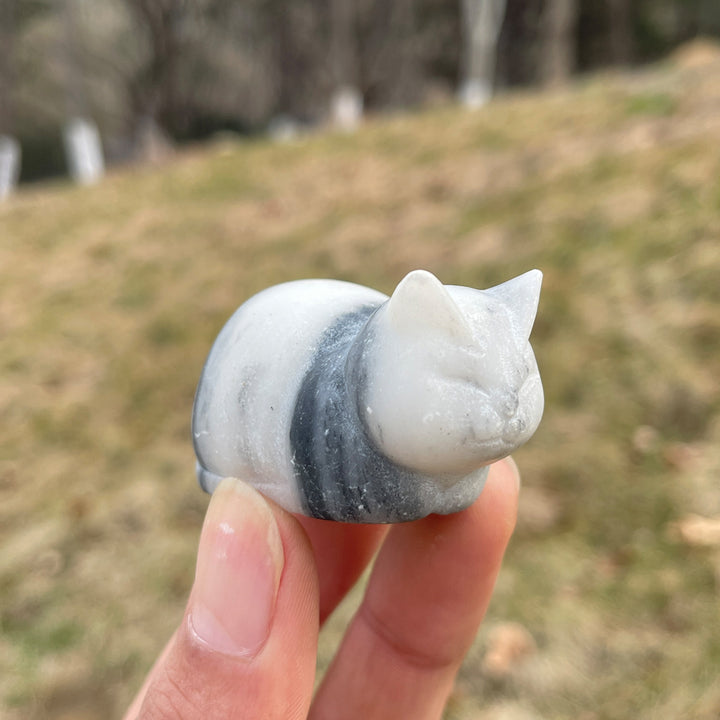 Natural Carving Loaf Cat