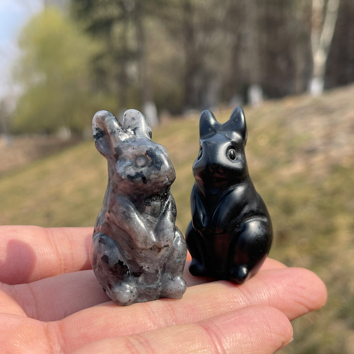 Natural Carving Tiny Cute Rabbit