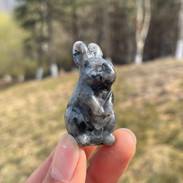 Natural Carving Tiny Cute Rabbit