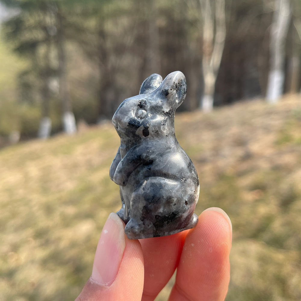 Natural Carving Tiny Cute Rabbit