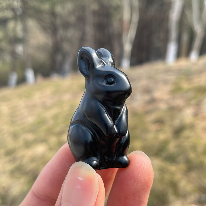 Natural Carving Tiny Cute Rabbit