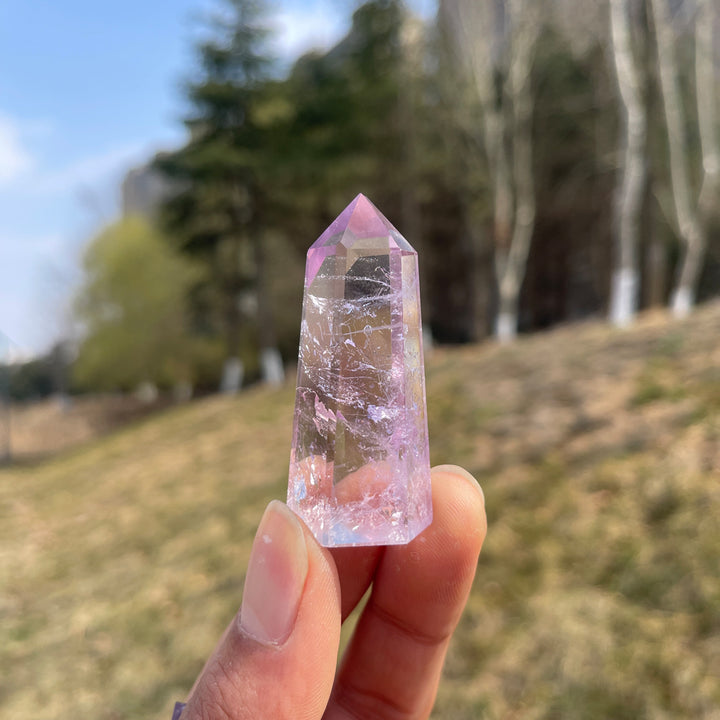 Imperfect,Natural Crystal Ametrine Point