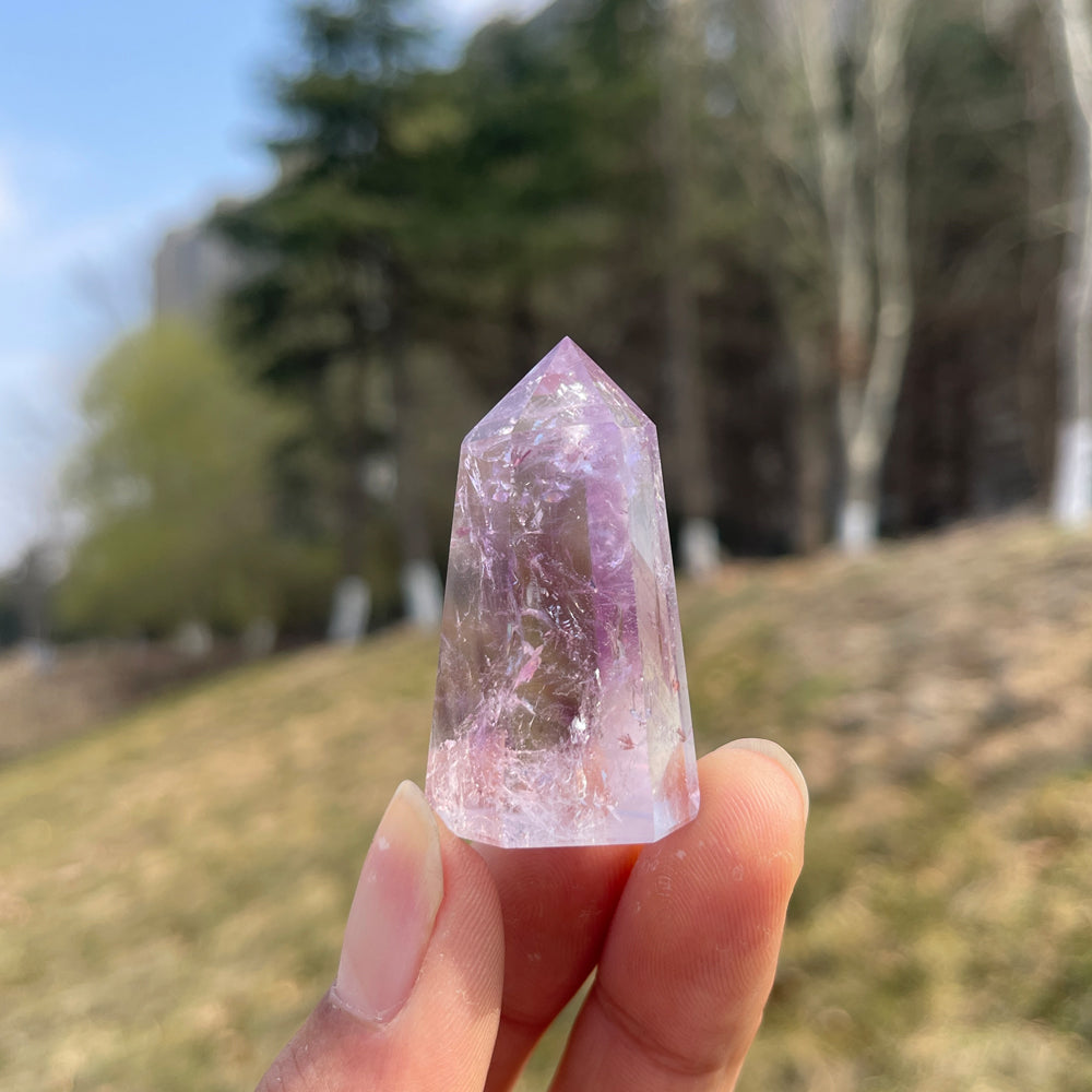 Imperfect,Natural Crystal Ametrine Point