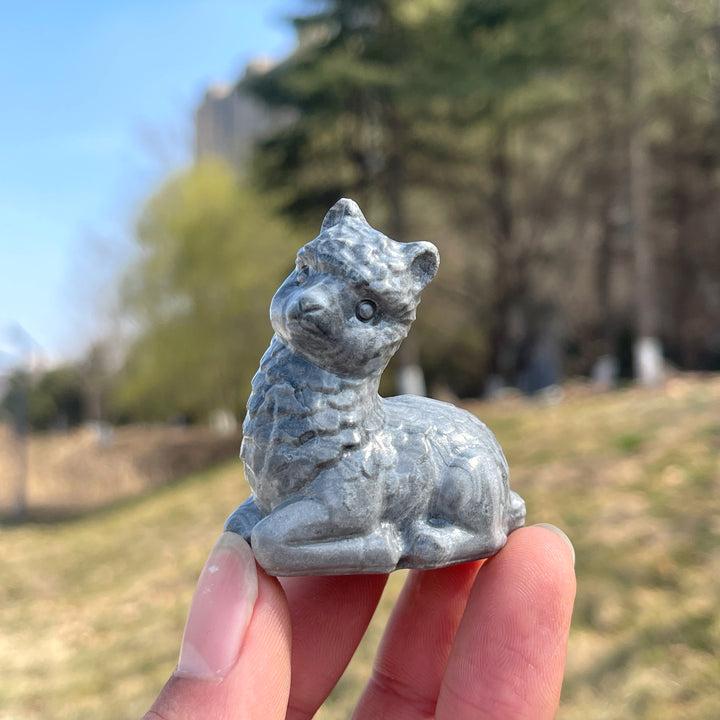 Natural Crystal Carving Alpaca