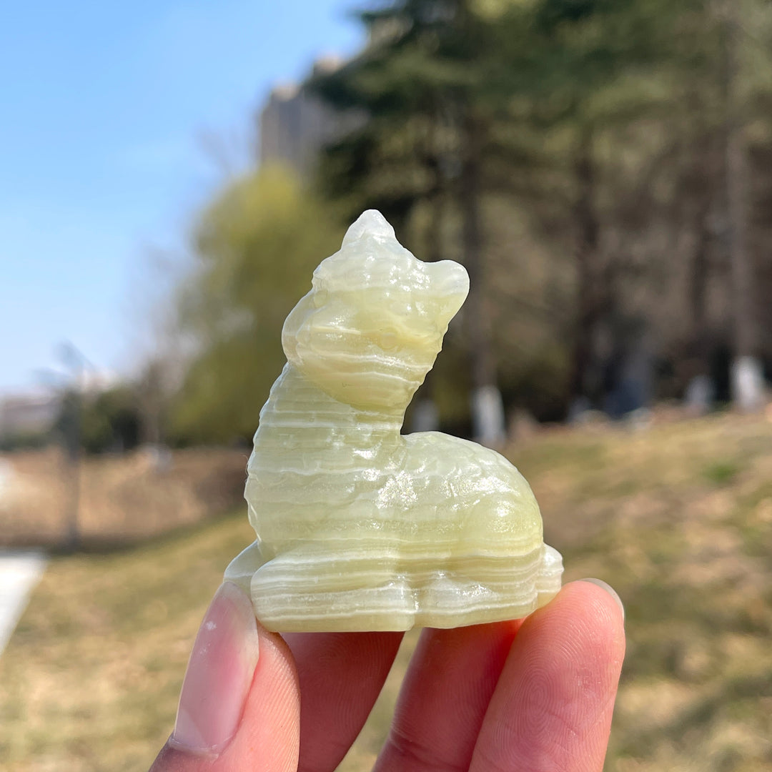 Natural Crystal Carving Alpaca