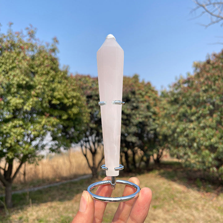 Natural Crystal Pink Calcite Wand