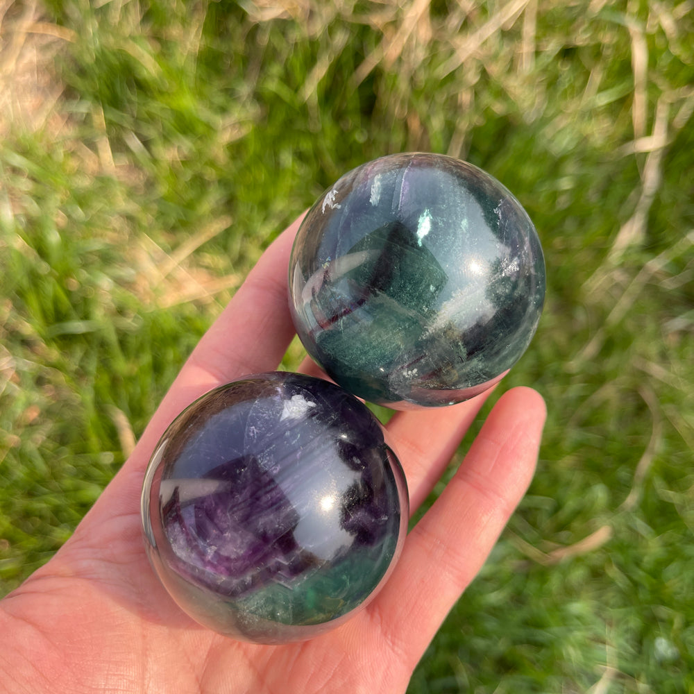 Natural Crystal Fluorite Sphere